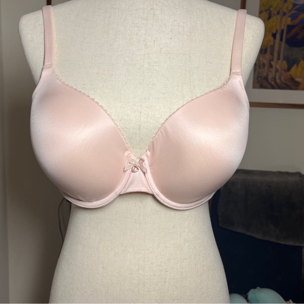 Victoria’s Secret 34DD Perfect Shape Smooth Push-Up Bra in Pale Pink, EUC